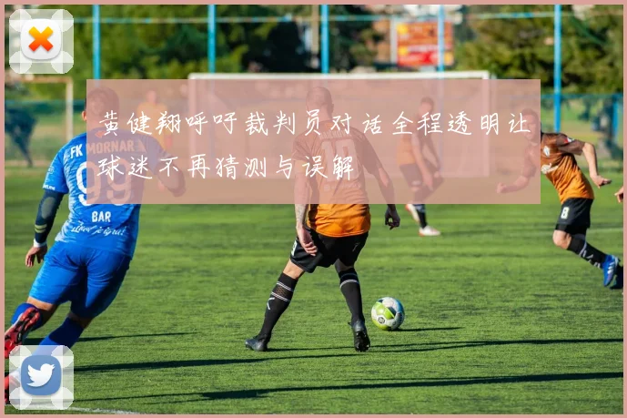 黄健翔呼吁裁判员对话全程透明让球迷不再猜测与误解